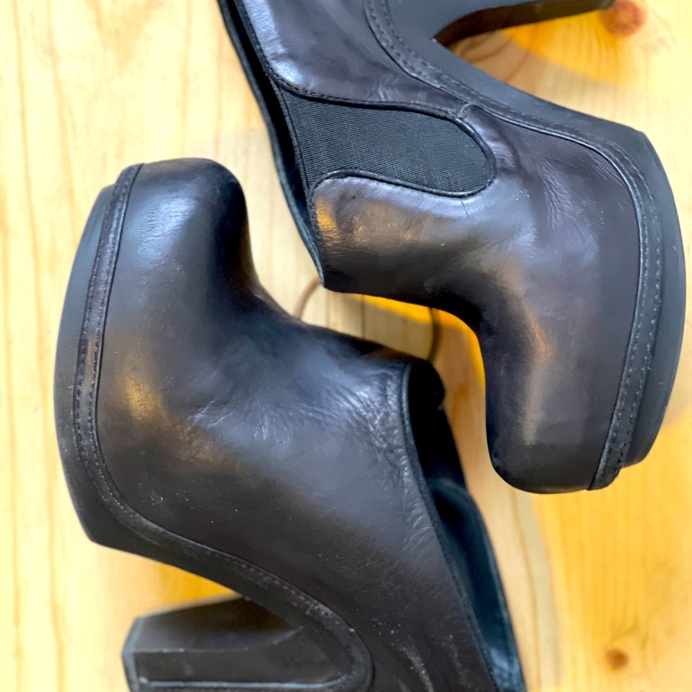 ALLSAINTS Black Platform Clog Size 39